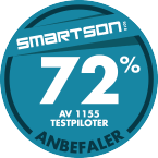 72% av 1155 testpiloter anbefaler SF Anytime 