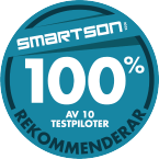 100% av 10 testpiloter anbefaler Samsung 98