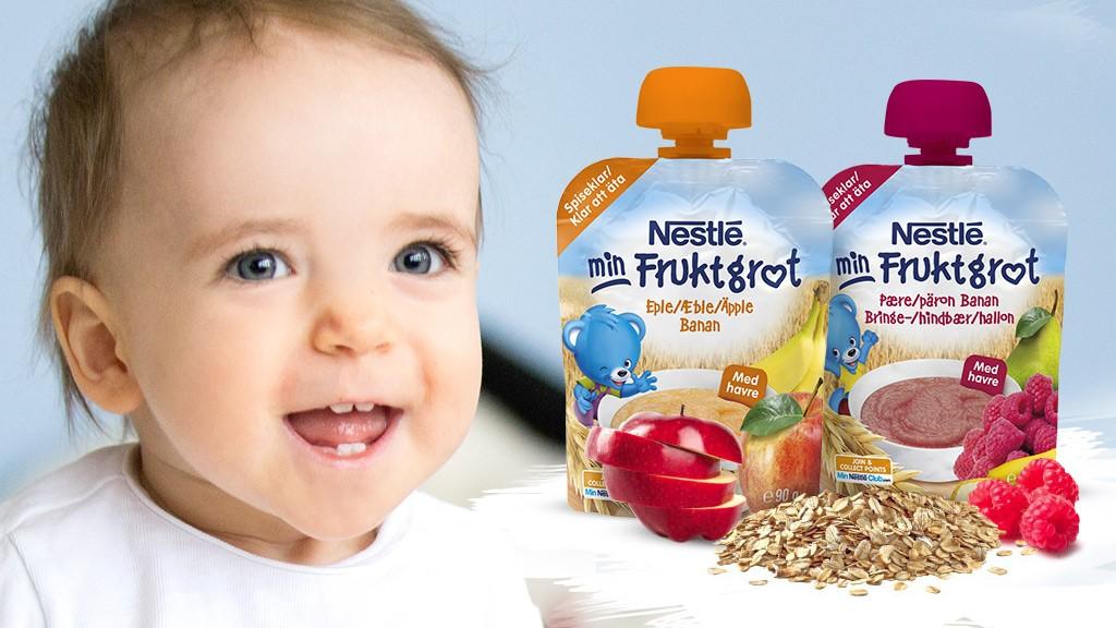 Nestlé Min Fruktgrøt pose